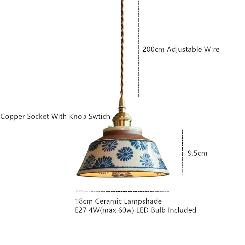 nordic-ceramic-pendant-light-with-copper-fitting-floral-pattern-img2.webp